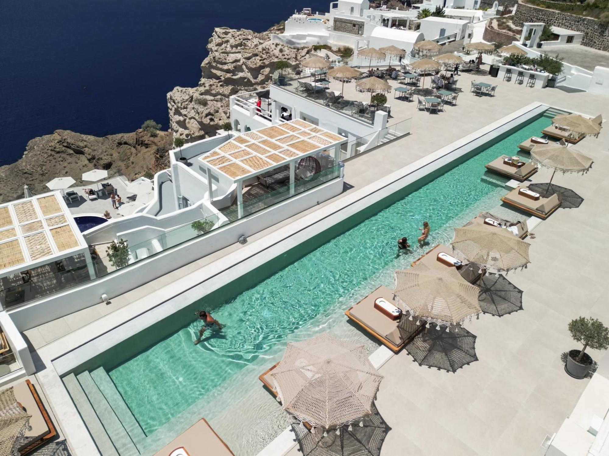 Apeiron Blue Santorini - Sustainable Adults Only 14 Plus Fíra Kültér fotó