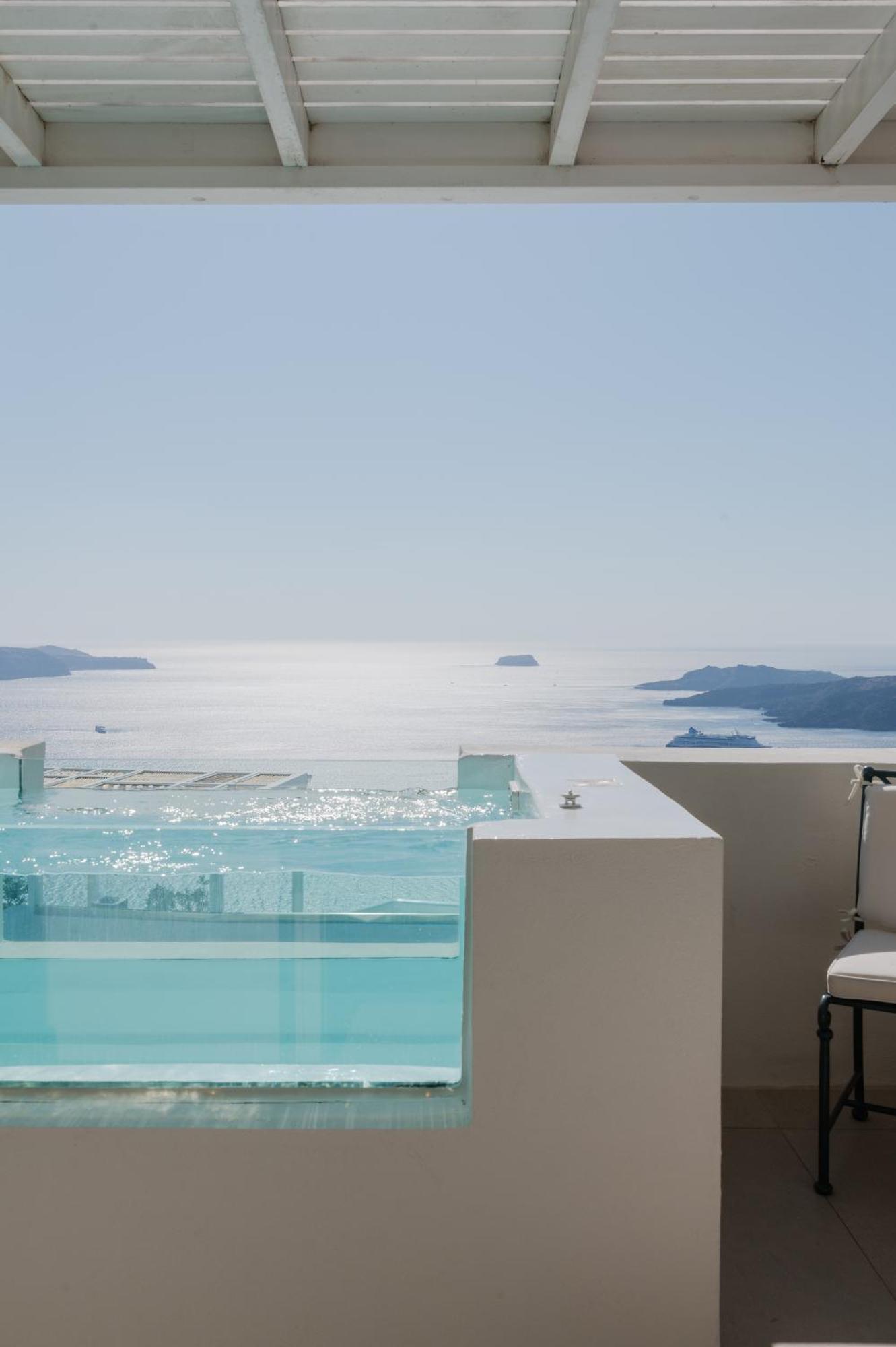 Apeiron Blue Santorini - Sustainable Adults Only 14 Plus Fíra Kültér fotó