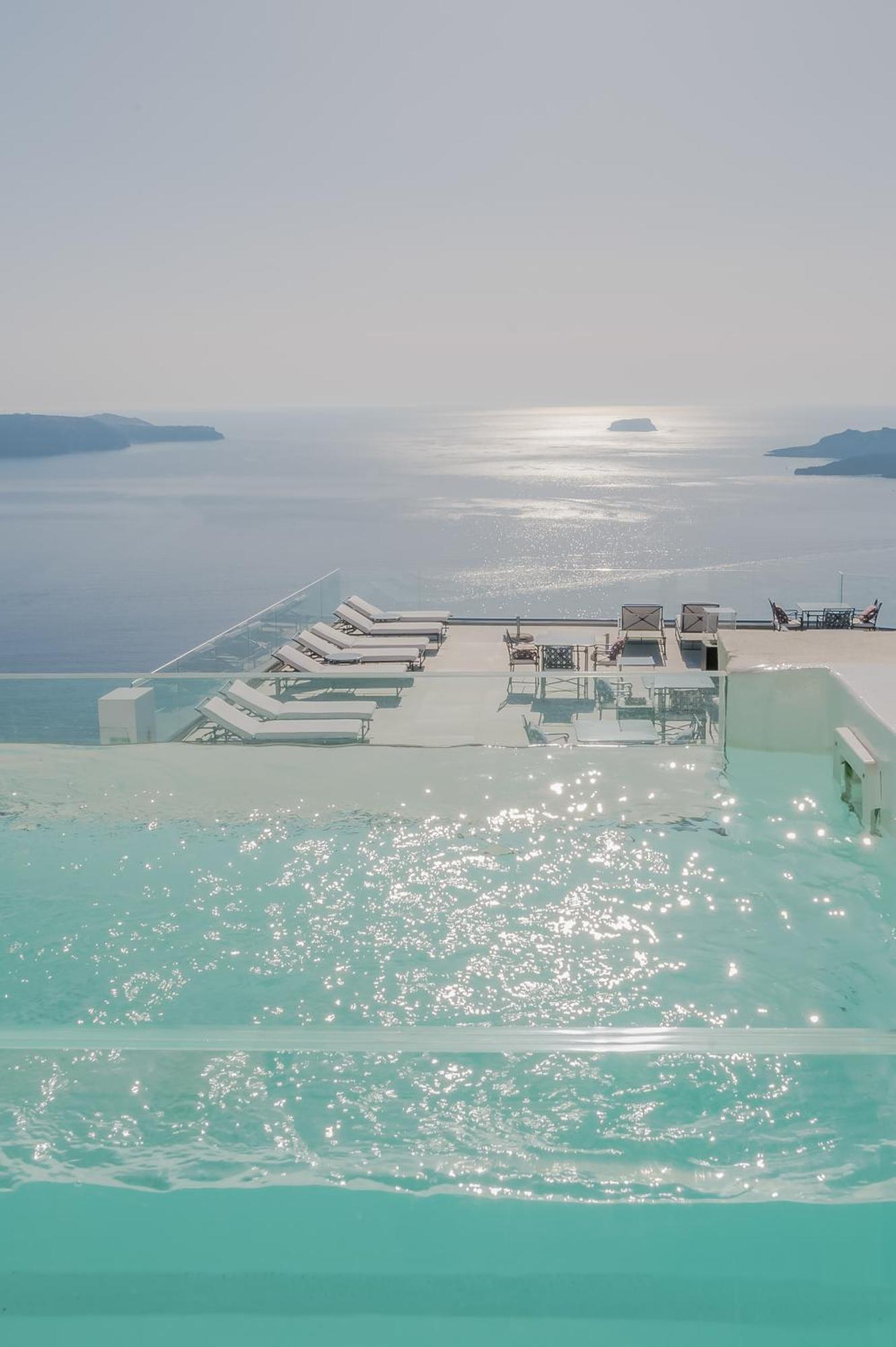 Apeiron Blue Santorini - Sustainable Adults Only 14 Plus Fíra Szoba fotó